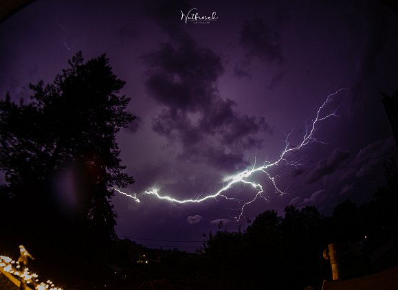 Blitzlichtgewitter Gewitter in der Nacht vom 19. zum 20.06.2021