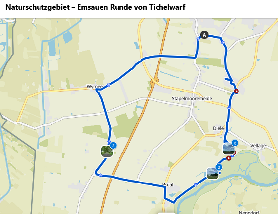 Erste größere E-Bikerunde Meine erste größere E-Biketour im Rheiderland