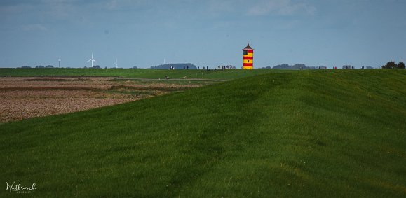 Krummhörn 09/2021 Deicharbeiterdenkmal, Pilsumer Leuctturm, Landschaft